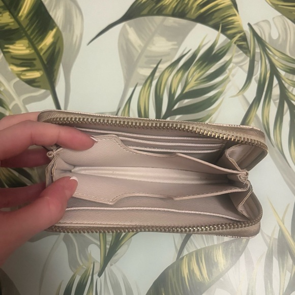 Michael Kors Light Tan Wallet with Gold Accents - Picture 5 of 5